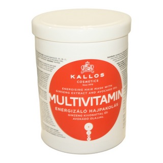 Маска Мультивитамин с экстрактом женьшеня и маслом авокадо KALLOS 1000 мл